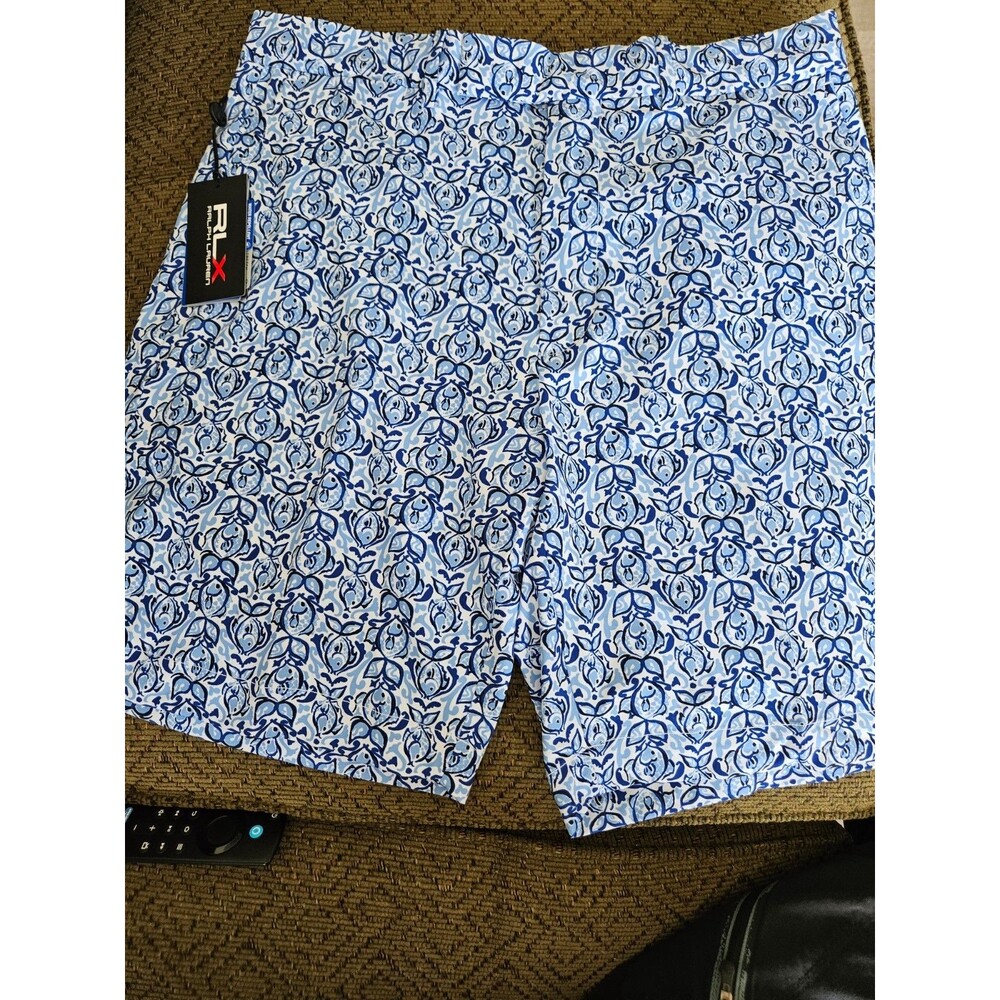RLX Ralph Lauren Men’s Sport Classic Fit Golf Shorts Blue Floral Size 34